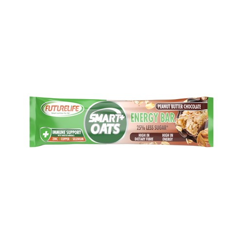 futurelife smart oats peanut butter choclolate energy bar 38g