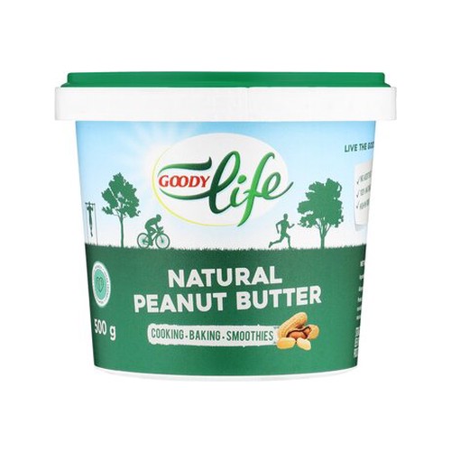 goody life natural peanut butter 500g