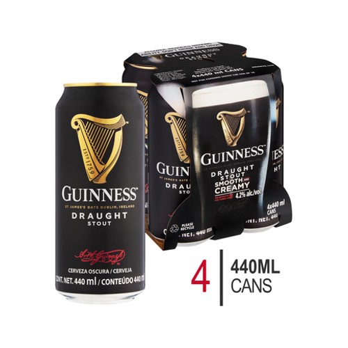 Guinness Draught Can 4 x 440ml