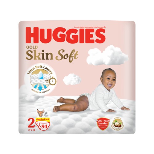 huggies gold size 2 5-7kg 94 nappies