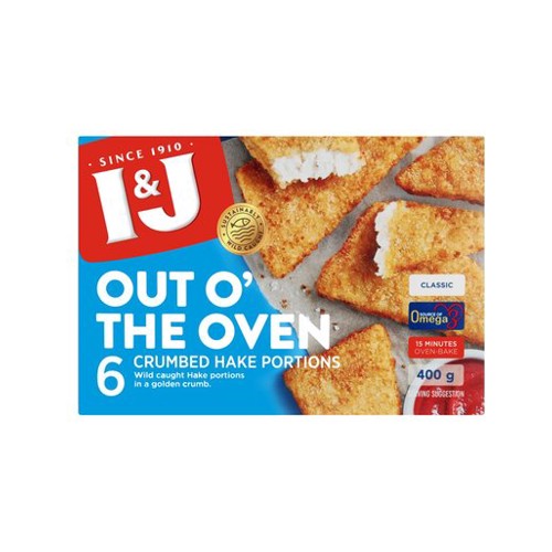 I&j Out O the Oven Classic Hake 400g