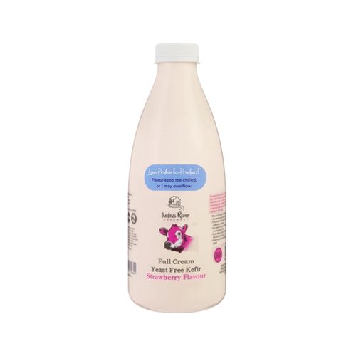Indezi River Stawberry Full Cream Milk Kefir 1l