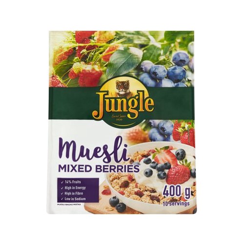 Jungle Muesli Mixed Berries 400g