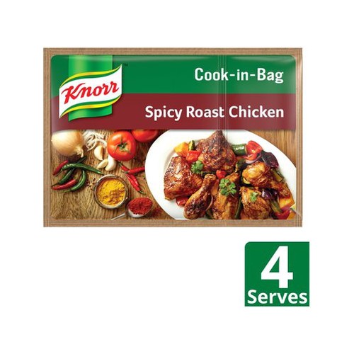 knorr spicy roast chicken cook in bag 35g