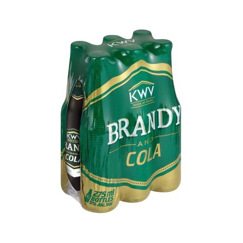 Kwv Brandy & Cola 6 x 275ml