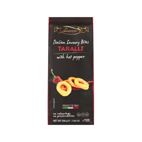 Laurieri Taralli with Hot Pepper Italian Savoury Bites 200g