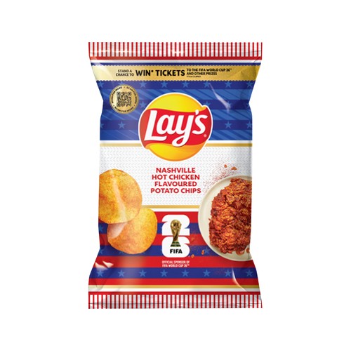 Lays Nashville Hot Chicken Flavoured Potato Chips 120g