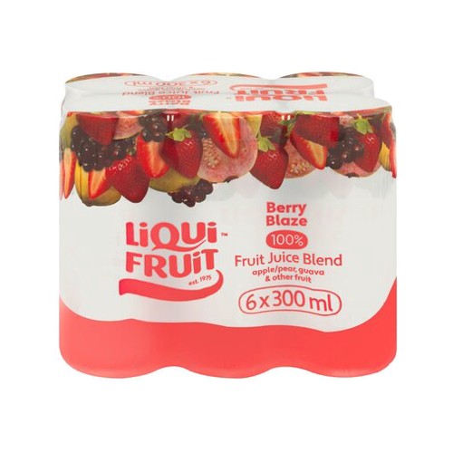 Liqui-Fruit Long Life Berry Blaze 300ml x 6