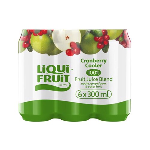 Liqui-Fruit Long Life Cranberry Cooler 300ml x 6