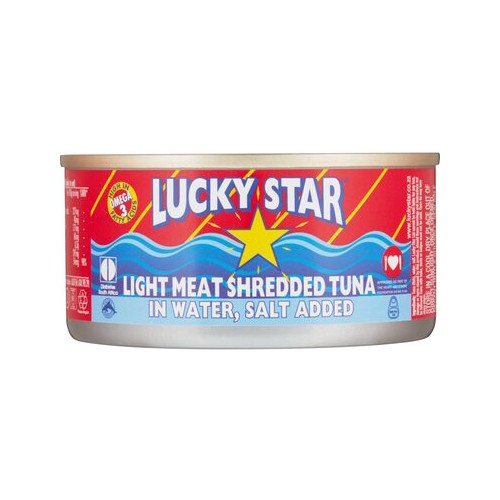 lucky star shredded tuna in water 170g