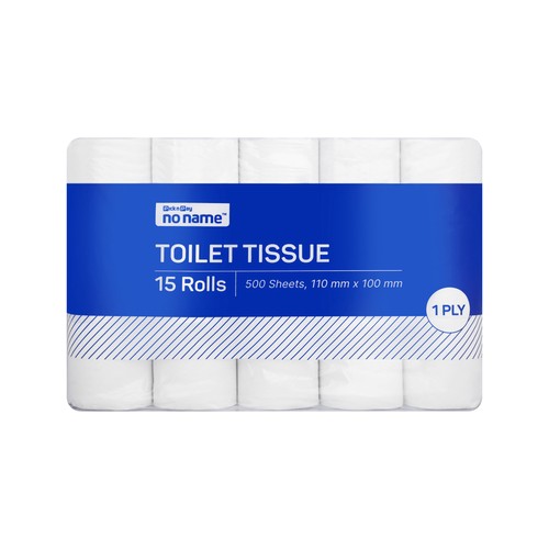 no name 1 ply toilet tissue 15 pack