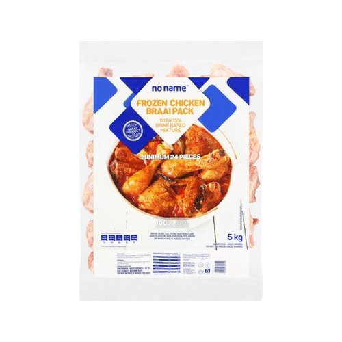 No Name Frozen Chicken Braaipack 5kg