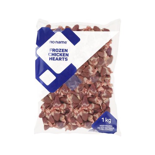 No Name Frozen Chicken Hearts 1kg