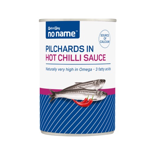 no name pilchards in hot chilli sauce 400g