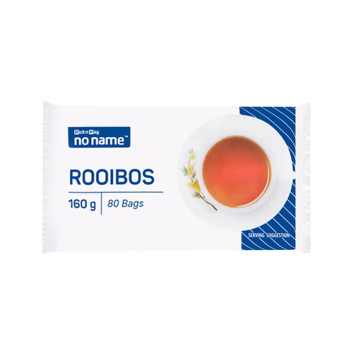 no name rooibos one cup tea bags 80 pack