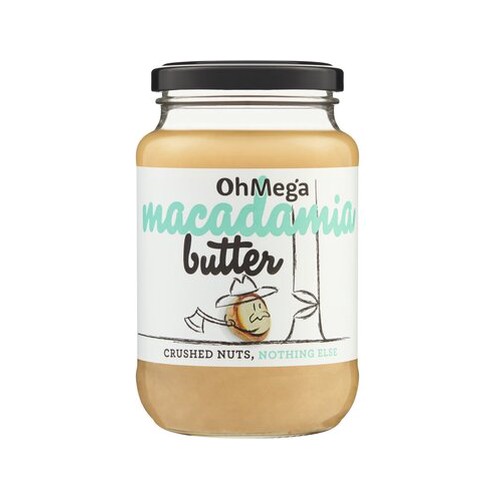 ohmega macadamia nut butter 375g