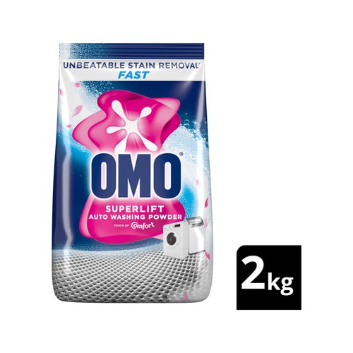 omo stain removal auto washing powder detergent with comfort freshness 2kg