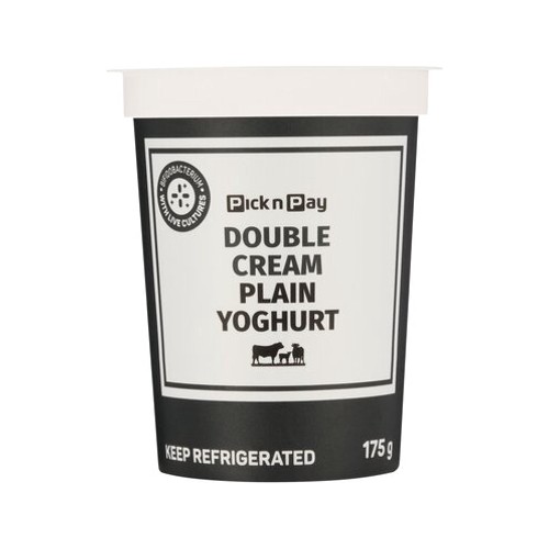 Pnp Double Cream Plain Yoghurt 175g