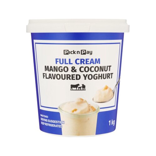 Pnp Full Cream Mango & Coconut Flavoured Yoghurt 1kg