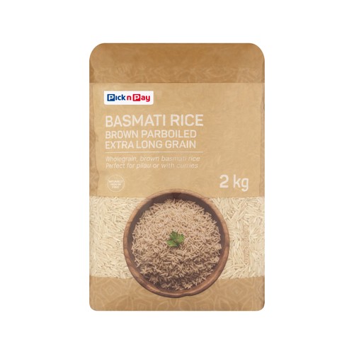 pnp live well brown basmati rice 2kg
