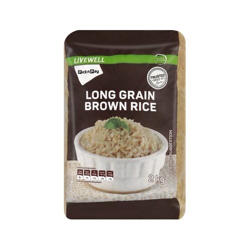 PnP Live Well Long Grain Brown Rice 2Kg