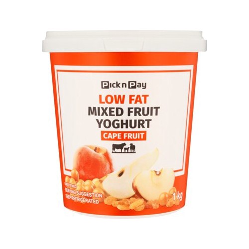 Pnp Low Fat Mixed Fruit Cape Fruit Yogurt 1kg