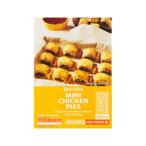 Pnp Mini Chicken Pies 40 pack 800g