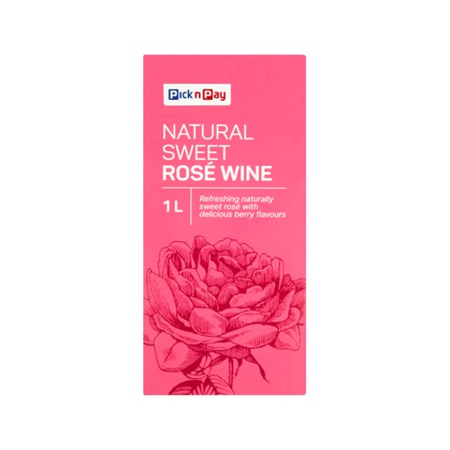 Pnp Natural Sweet Rose Wine 1l