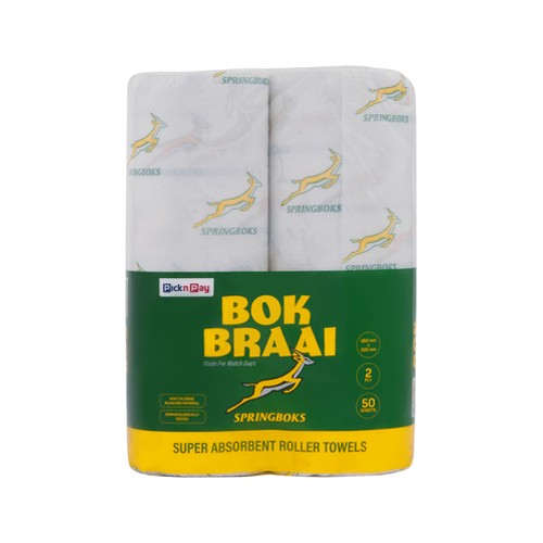 Pnp Springbok White Roller Towel 2 pack
