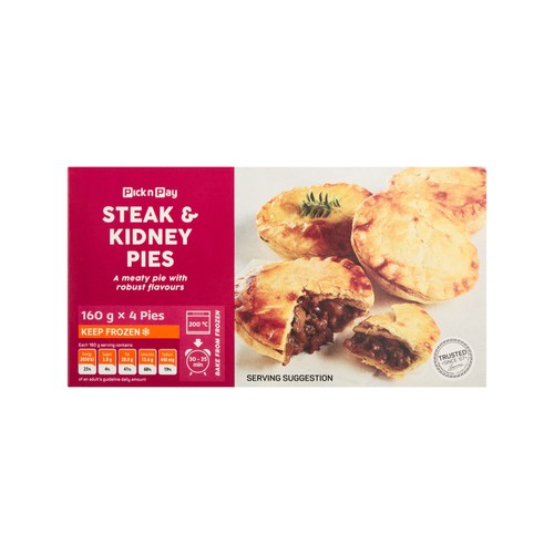 Pnp Steak & Kidney Pies 4 x 160g