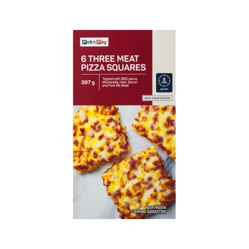 Pnp Three Meat Pizza Squares 397g