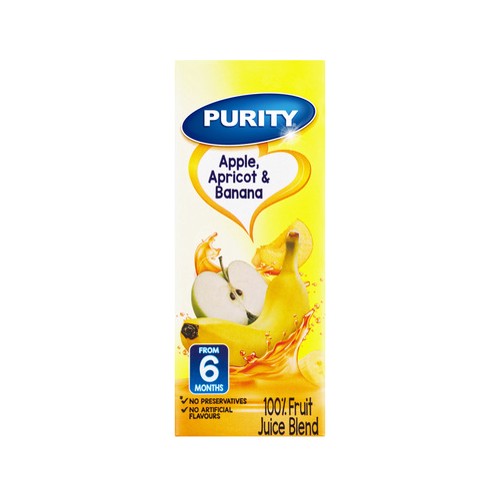 purity apple apricot banana juice 200ml
