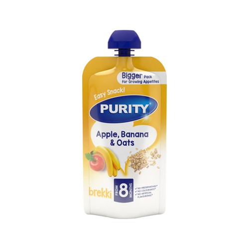 purity apple banana & oats snack 150ml