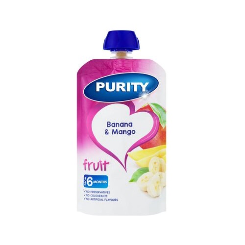 purity pouch banana & mango 110ml from 6 months