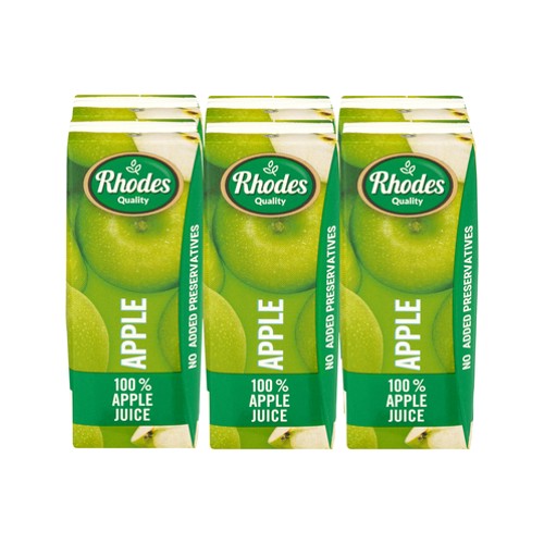 Rhodes 100 Fruit Juice Blend Apple 6 x 200ml