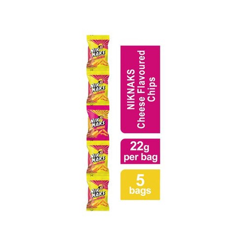 simba niknaks cheese flavoured maize snack 5 x 22g