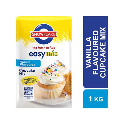 Snowflake Easy Mix Vanilla Flavoured Cupcake Mix 1kg