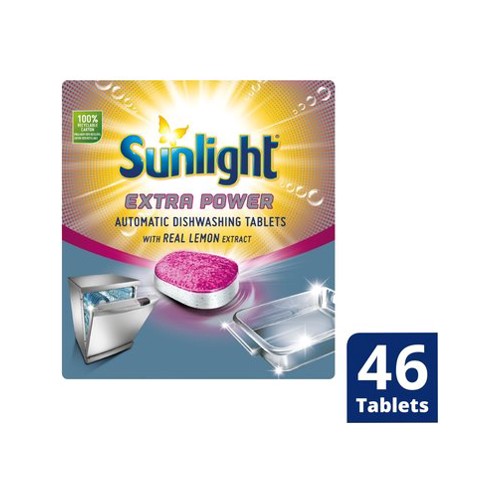 sunlight extra power automatic dishwashing tablets 46 pack
