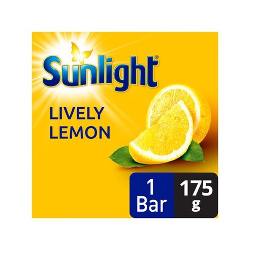 Sunlight Lively Lemon Cleansing Face & Body Bar Soap 175g