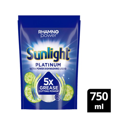 sunlight platinum ultra power dishwashing liquid 750ml