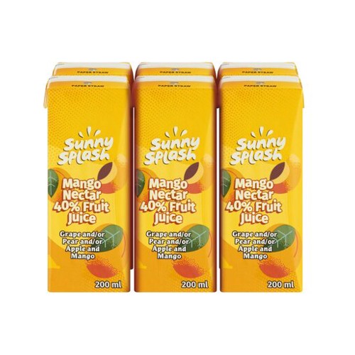 Sunny Splash Mango Nectar Juice 6 x 200ml