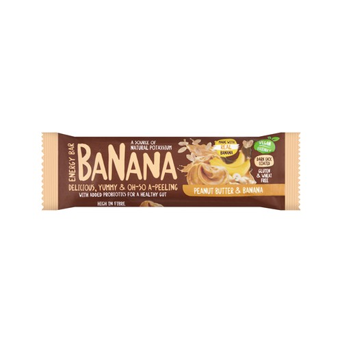 the truffle lady peanut butter & banana energy bar 40g