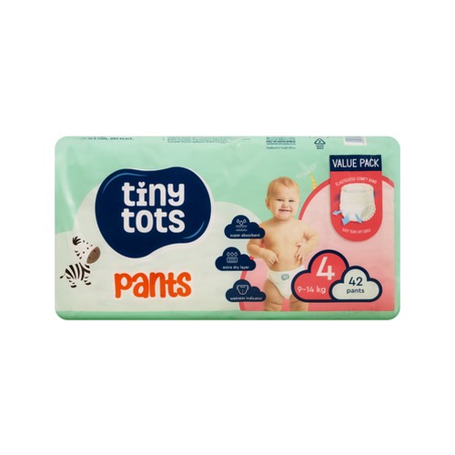 tiny tots size 4 pants 42 pack