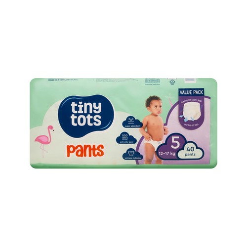 tiny tots size 5 pants 40 pack