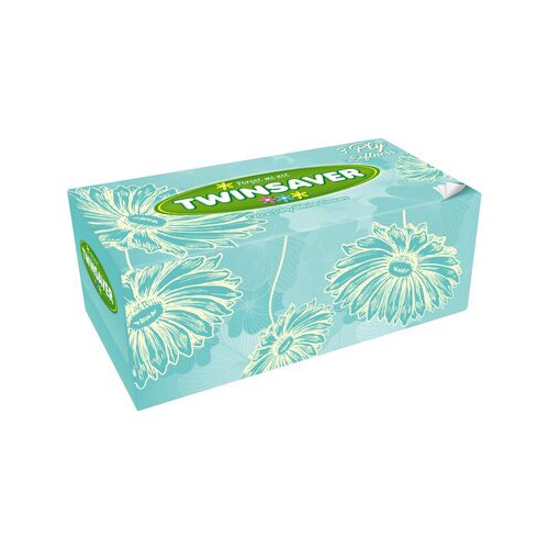 twinsaver facial tissue spring 120 pack