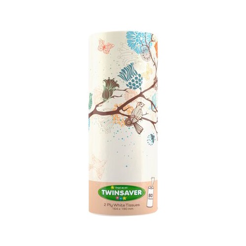 twinsaver facial tissues 80