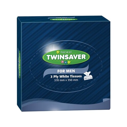 twinsaver facial tissues for men 36ea