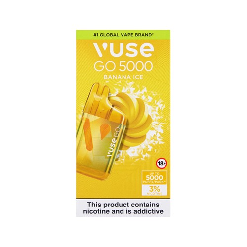 vuse go banana ice 20 5000 puff disposable vape