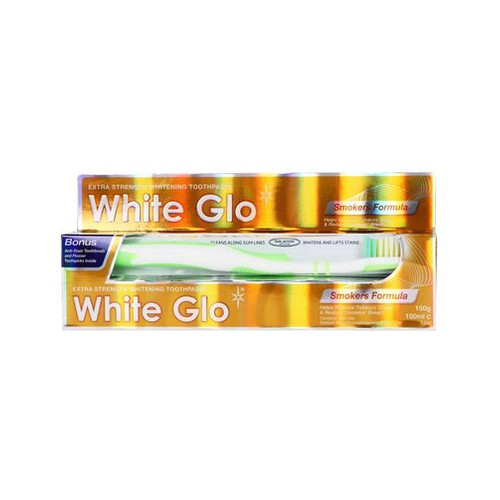white glo smoker whitening toothpaste 100ml