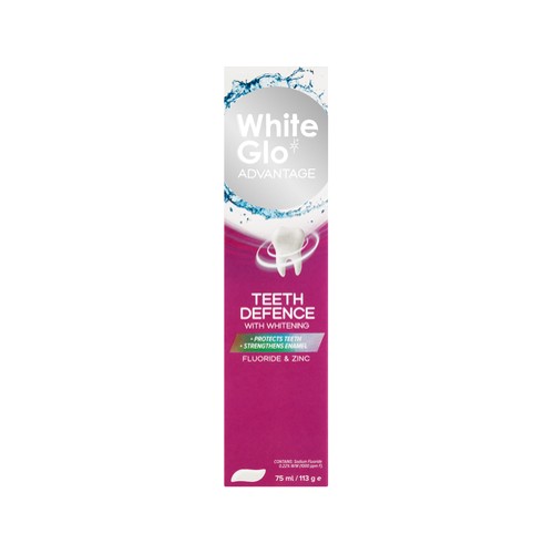 White Glo Teeth Defence Whitening Toothpaste 75ml